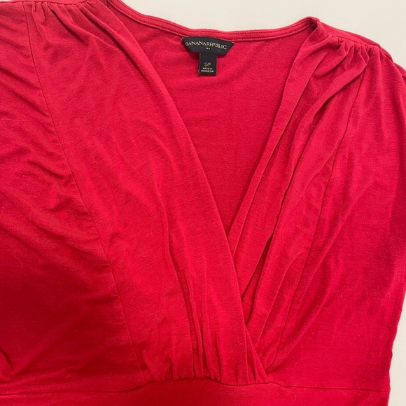 JACOB Red V-Neck Sleeveless Top ~ Size Small - Picture 4 of 14